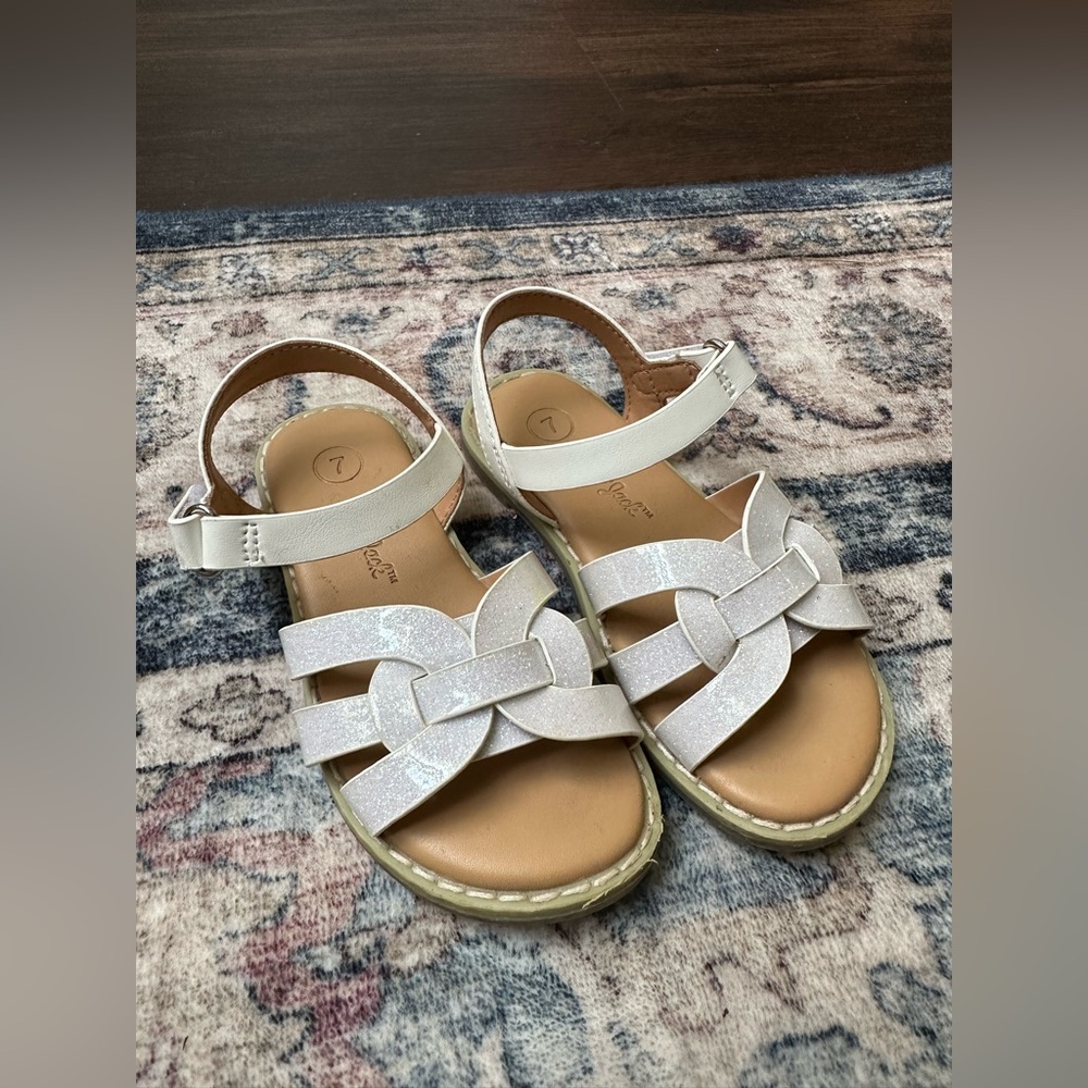 Cat & Jack Cream and Tan Kids' Sandals